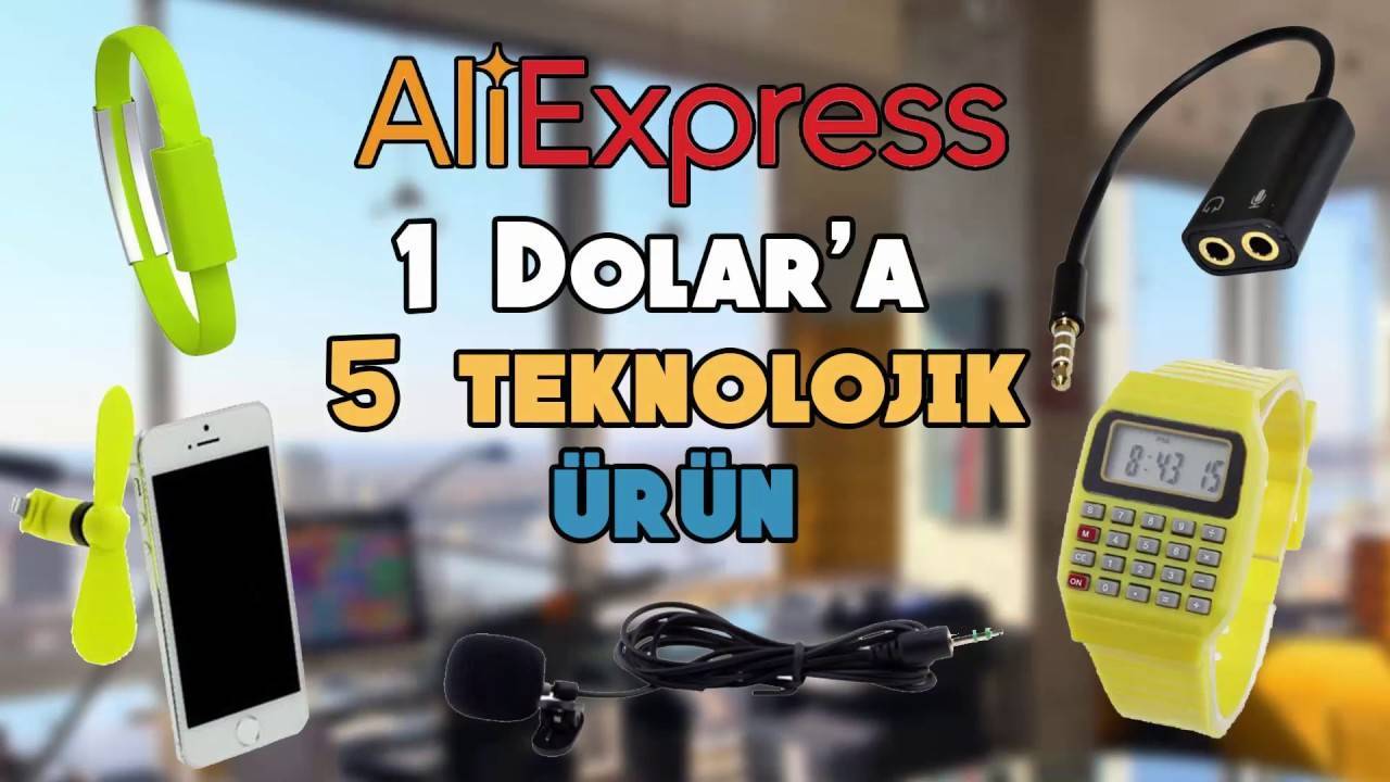 Aliexpress'ten 1 dolara alınabilecek 5 teknolojik ürün