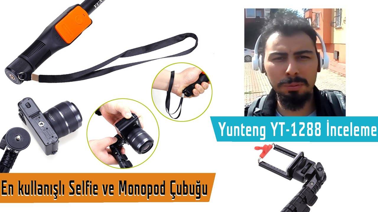 En kullanışlı Selfie ve Monopod Çubuğu Yunteng YT-1288 İnceleme