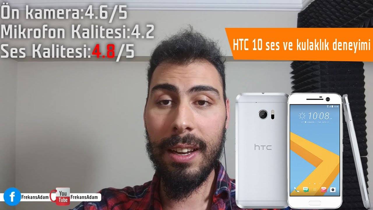 Ultra Selfie HTC 10 ile Ses Mikrofon ve Kulaklık Testi
