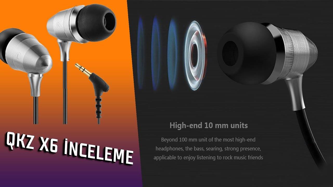 Uygun fiyatlı Hi-Fi Kulaklık QKZ X6 İnceleme - ''Ses Şiddeti Yüksek Kulaklık''