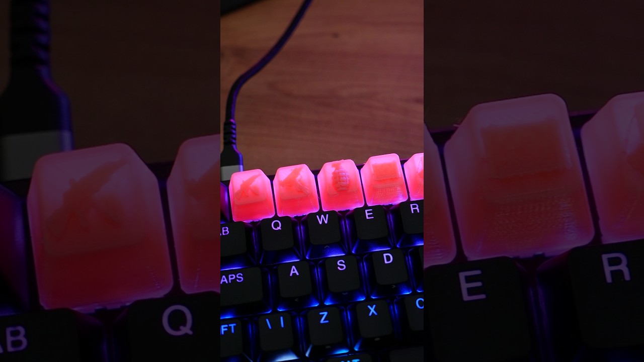 Sıkıldıysanız Klavyenizi Modifiye Edin! 3D Yazıcıyla Silahlı ve Renkli Tuş Yaptım