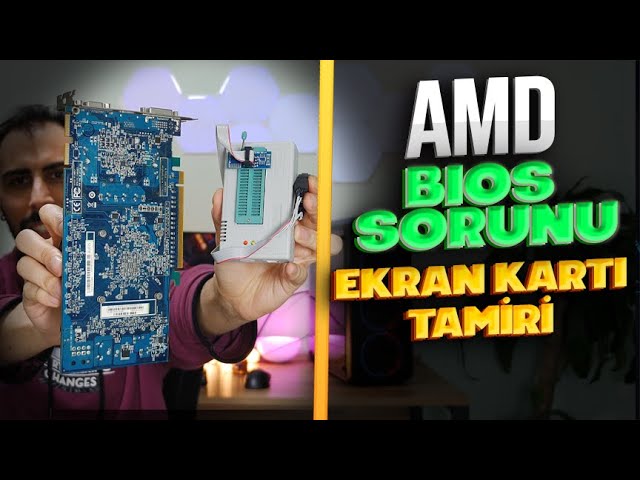 Ekrana Görüntü Gelmiyor! AMD Ekran Kartı 2 Dakikada Görüntüye Kavuştu(Tamir) - TL866II Plus