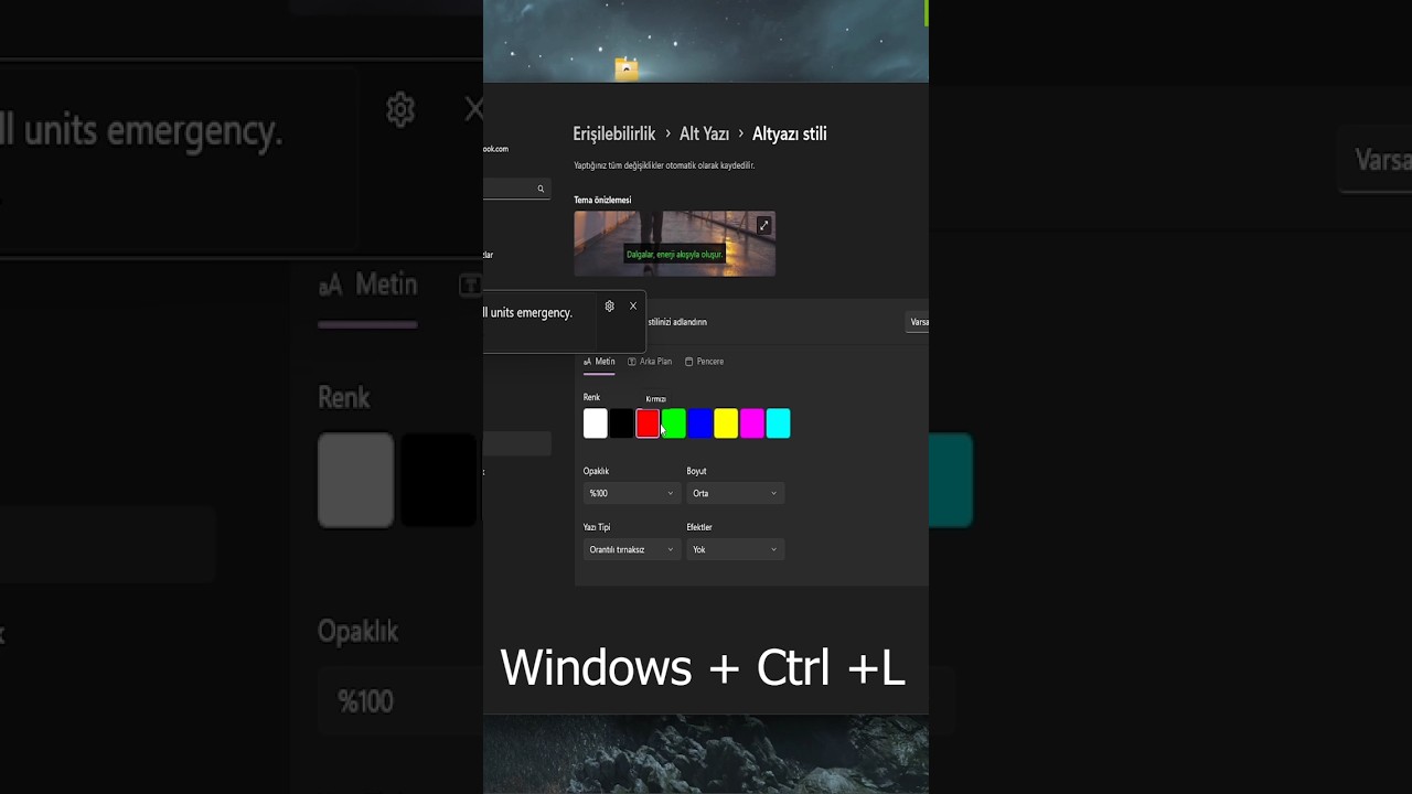 Microsoft Çıldırdı! Windows 11'in Gizli özelliği: Oyun ve Videolara Altyazı ekleme