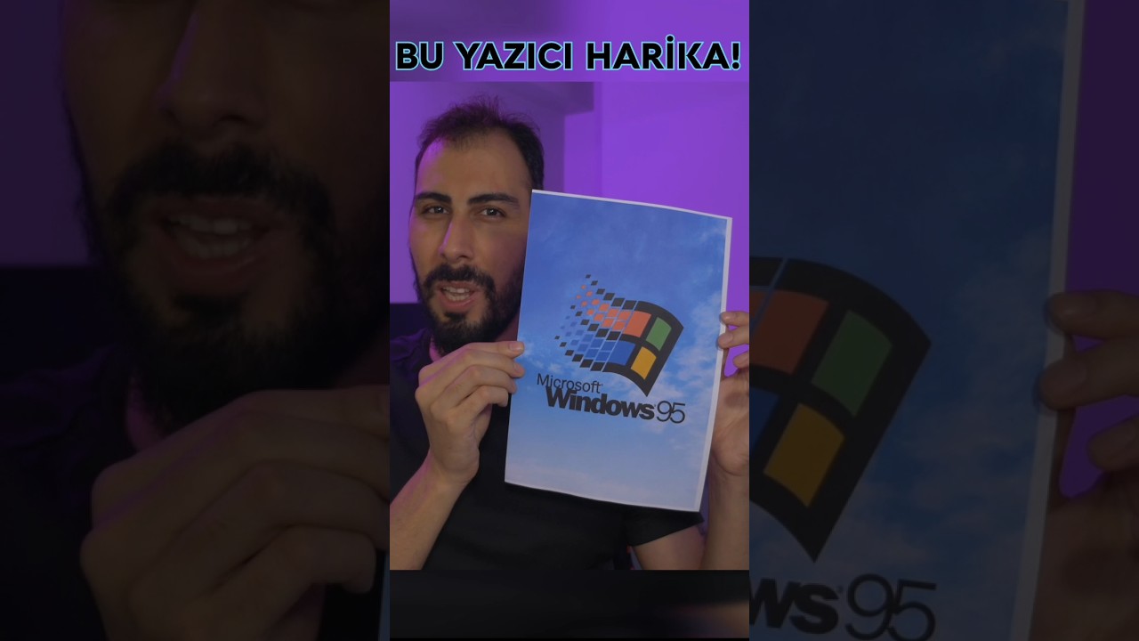 Yazıcıdan Windows 95 Kapağı Basmak🔥